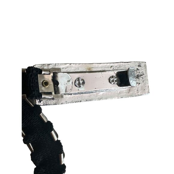 Vintage Silver Fish Scale Armour Skinny Belt - Picture 4 of 4